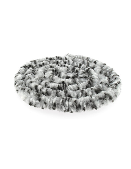 INCASA Rideaux de porte chenille Tricolore Noir / Blanc / Gris 56 x 185 cm