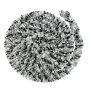 INCASA Rideaux de porte chenille Tricolore Noir / Blanc / Gris 56 x 185 cm