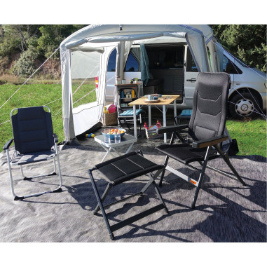 SOPLAIR Fauteuil de Camping Chaise Major Noir