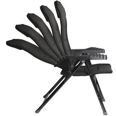 SOPLAIR Fauteuil de Camping Chaise Major Noir