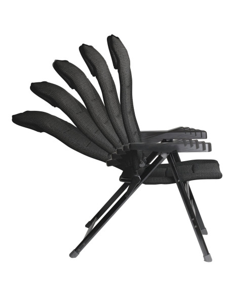 SOPLAIR Fauteuil de Camping Chaise Major Noir