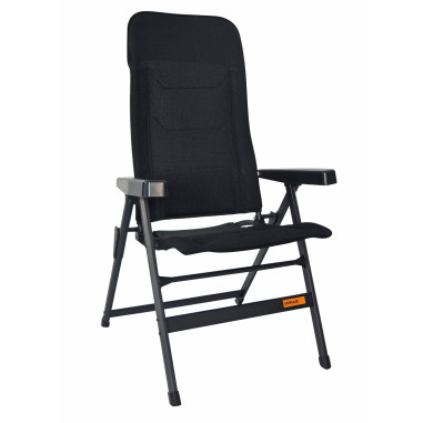 SOPLAIR Fauteuil de Camping Chaise Major Noir
