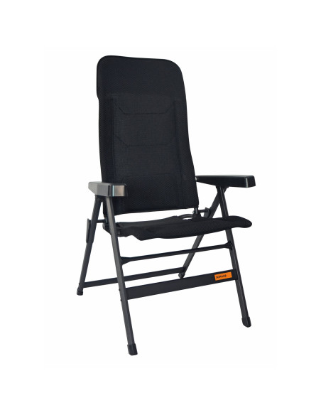 SOPLAIR Fauteuil de Camping Chaise Major Noir