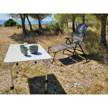SOPLAIR Fauteuil de Camping Chaise Ultimo Gris