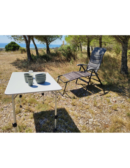 SOPLAIR Fauteuil de Camping Chaise Ultimo Gris