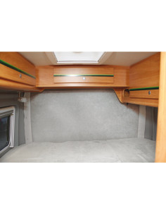 HINDERMANN Rideau thermique portes arrières PREMIO 1 panneau sans fenêtre Ducato - Gris clair 2
