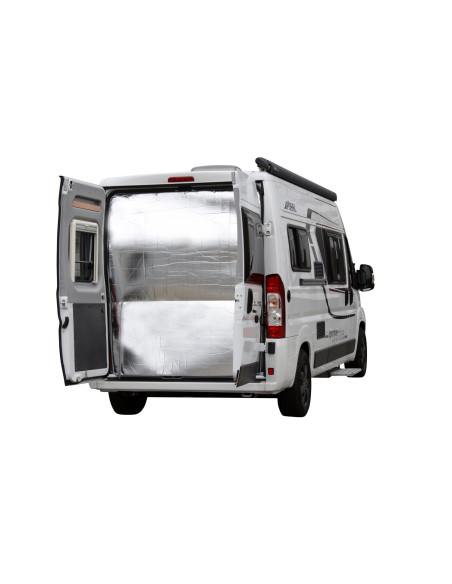 HINDERMANN Rideau thermique portes arrières PREMIO 1 panneau sans fenêtre Ducato - Gris clair