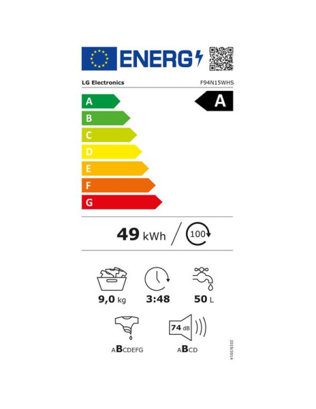 LG Lave-linge frontal F94N15WHS