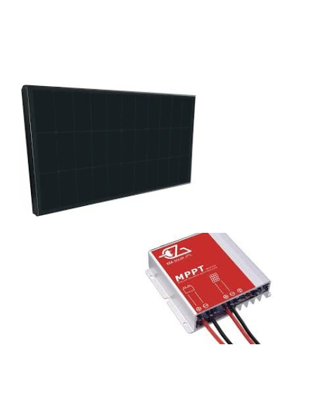 PACK EZA Panneau solaire 130W Camping car +  Régulateur solaire MPPT 15A