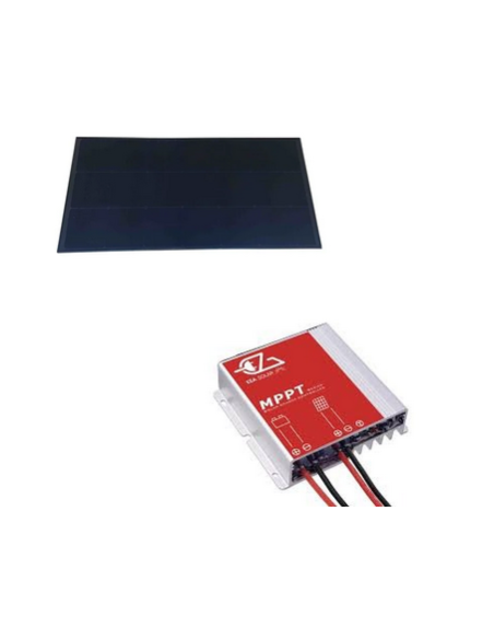 PACK EZA panneaux solaire 155W + Régulateur MPPT Bluetooth Panneau 155W Régulateur 15A