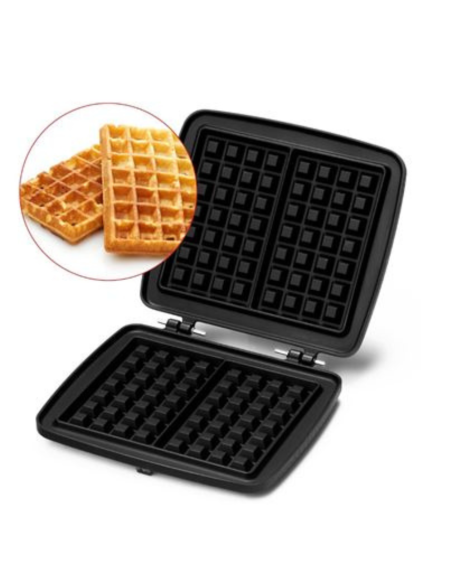 PACK FRIFRI Gaufrier/Croque-Monsieur Avec Sytème Rotatif + Plaque En Fonte Pour Gaufres Fourrées + Bubble Gaufres