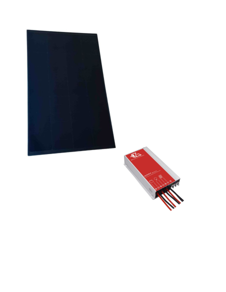 PACK Panneau solaire IBC 250W + Régulateur solaire MPPT Bluetooth 15A