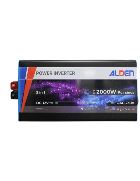 Convertisseur Alden 2000W | DC-AC Pur Sinus | Écran déporté