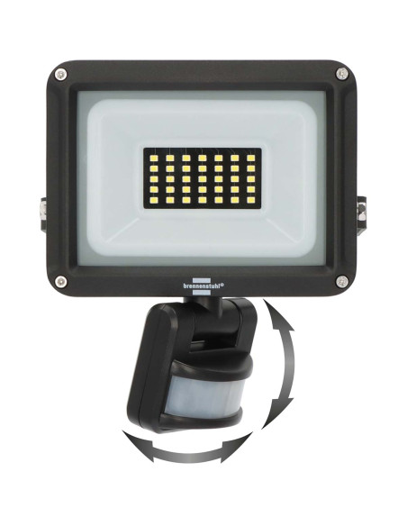 Brennenstuhl 1171250242 Projecteur LED JARO 3060 P (Projecteur LED pour montage mural pour extérieur IP65. 20W. 2300lm. 6500K.