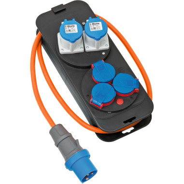 Brennenstuhl 1151600030 Boîtier de distribution de camping avec prise CEE / Répartiteur d'alimentation Brennenstuhl 16A pour l