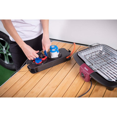 Brennenstuhl 1151600040 Boîtier de distribution de camping avec prise / répartiteur d'alimentation 16A pour le camping et l'ut