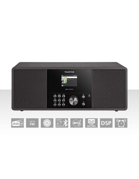 Telestar 10-200-02 Telestar DIRA S 24 CD DAB+/FM Radio stéréo avec lecteur CD Noir