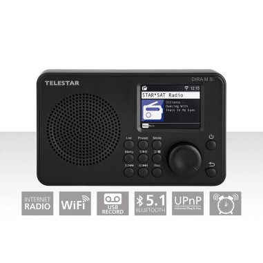Telestar 20-100-02 Radio Internet DIRA M 5i Noir