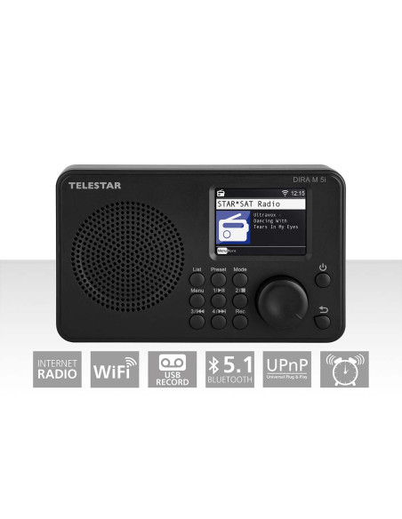 Telestar 20-100-02 Radio Internet DIRA M 5i Noir