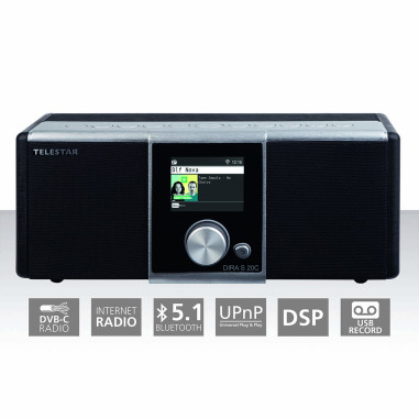 Telestar 20-200-02 Telestar DIRA S 20 C Câble (DVB-C) et radio stéréo Internet