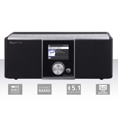Telestar 20-200-02 Telestar DIRA S 20 C Câble (DVB-C) et radio stéréo Internet