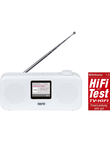 Imperial 22-126-20 DABMAN 16 Radio stéréo DAB+ / FM Blanc