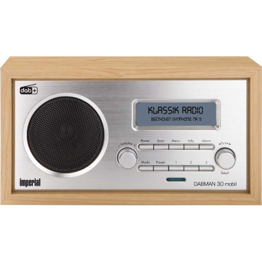 Imperial 22-129-00 DABMAN 30 Radio mobile DAB+ / FM Bois