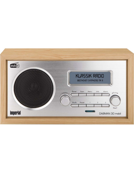 Imperial 22-129-00 DABMAN 30 Radio mobile DAB+ / FM Bois