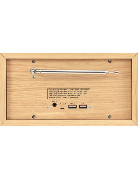 Imperial 22-129-00 DABMAN 30 Radio mobile DAB+ / FM Bois