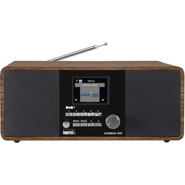 Imperial 22-230-00 DABMAN i200 Radio stéréo multifonctionnelle DAB+ / FM / Internet aspect bois