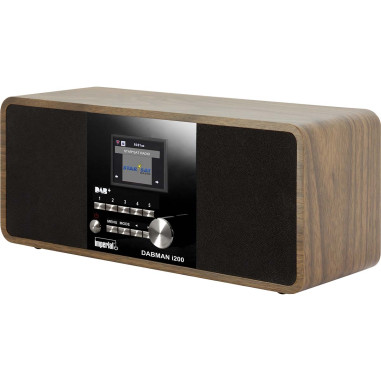 Imperial 22-230-00 DABMAN i200 Radio stéréo multifonctionnelle DAB+ / FM / Internet aspect bois