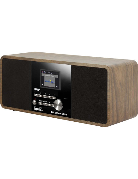 Imperial 22-230-00 DABMAN i200 Radio stéréo multifonctionnelle DAB+ / FM / Internet aspect bois