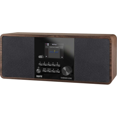 Imperial 22-230-00 DABMAN i200 Radio stéréo multifonctionnelle DAB+ / FM / Internet aspect bois