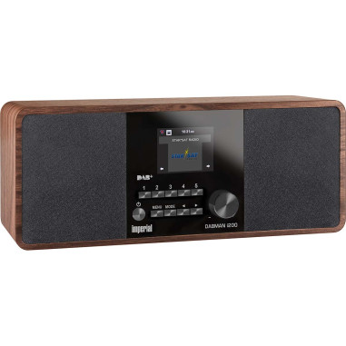 Imperial 22-230-00 DABMAN i200 Radio stéréo multifonctionnelle DAB+ / FM / Internet aspect bois