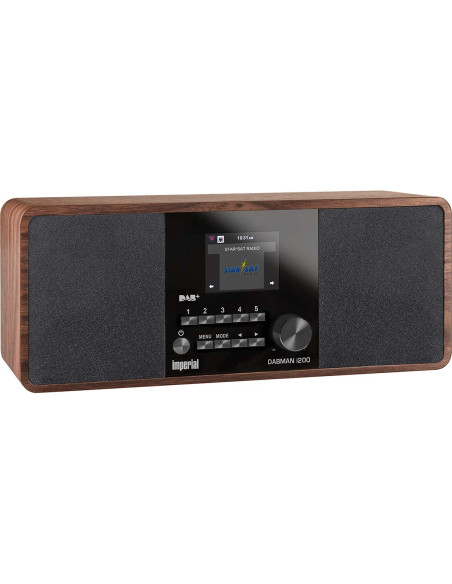 Imperial 22-230-00 DABMAN i200 Radio stéréo multifonctionnelle DAB+ / FM / Internet aspect bois