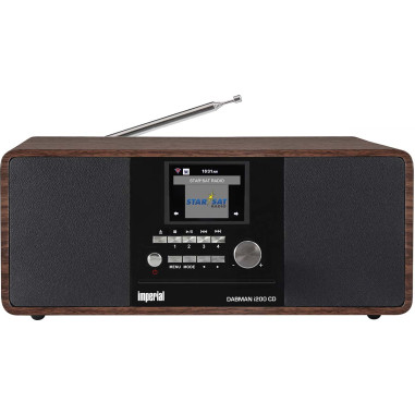 Imperial 22-235-00 DABMAN i200 CD Radio multifonctionnelle DAB+ / FM / Internet / Bluetooth Wood Look
