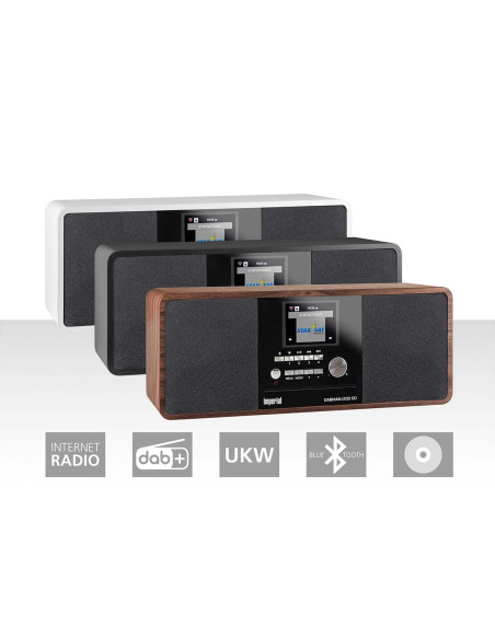 Imperial 22-235-00 DABMAN i200 CD Radio multifonctionnelle DAB+ / FM / Internet / Bluetooth Wood Look