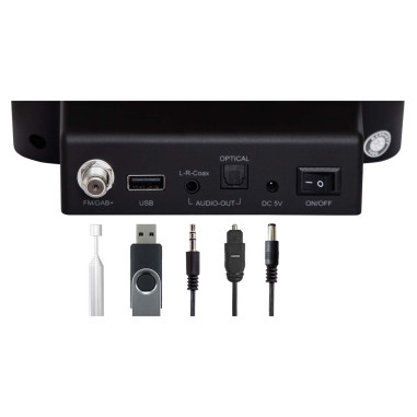 Imperial 22-239-10 DABMAN i410 BT Radio hybride compacte DAB+ / FM / Internet / Bluetooth Noir