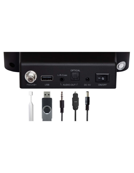 Imperial 22-239-10 DABMAN i410 BT Radio hybride compacte DAB+ / FM / Internet / Bluetooth Noir