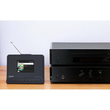 Imperial 22-239-10 DABMAN i410 BT Radio hybride compacte DAB+ / FM / Internet / Bluetooth Noir