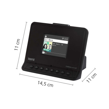 Imperial 22-239-10 DABMAN i410 BT Radio hybride compacte DAB+ / FM / Internet / Bluetooth Noir