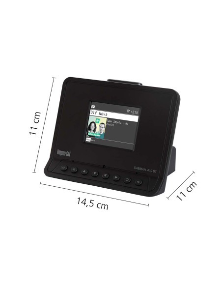 Imperial 22-239-10 DABMAN i410 BT Radio hybride compacte DAB+ / FM / Internet / Bluetooth Noir
