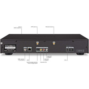 Imperial 22-253-00 DABMAN i510 BT Radio multifonctionnelle DAB+ / FM / Internet / Bluetooth Noir