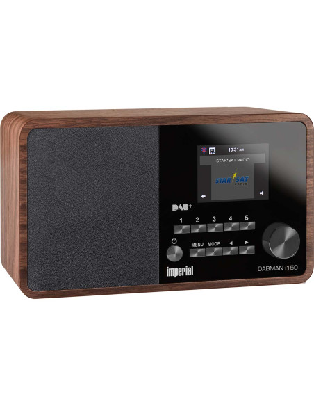 Imperial 22-260-00 DABMAN i150 Compact Hybrid Radio DAB+ / FM / Internet Wood Look
