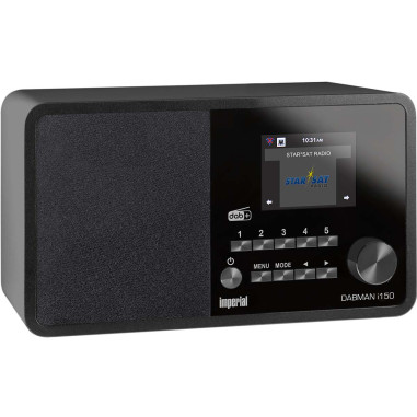 Imperial 22-261-00 DABMAN i150 Radio hybride compacte pour Internet / DAB+ / FM Noir