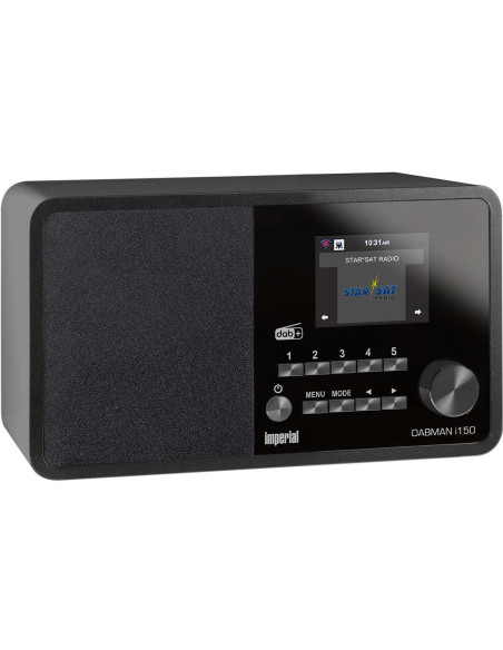Imperial 22-261-00 DABMAN i150 Radio hybride compacte pour Internet / DAB+ / FM Noir