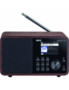 Radio Internet/DAB+ Imperial Dabman I450 - Bluetooth, Wi-Fi, CD, USB - Haut-parleurs 2.1 - Argent/Blanc