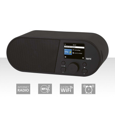 Imperial 22-315-00 i105 Radio Internet Wi-Fi avec écran couleur de 2.4 pouces Noir