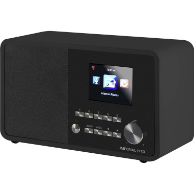 Imperial 22-321-00 i110 Radio Internet Wi-Fi avec fonction lecteur multimédia Noir