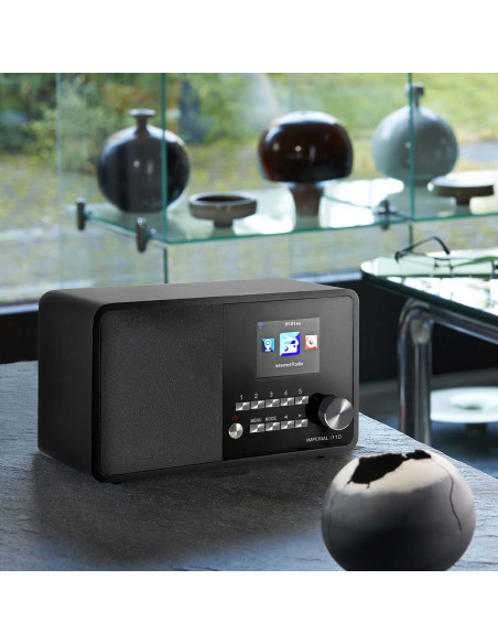 Imperial 22-321-00 i110 Radio Internet Wi-Fi avec fonction lecteur multimédia Noir